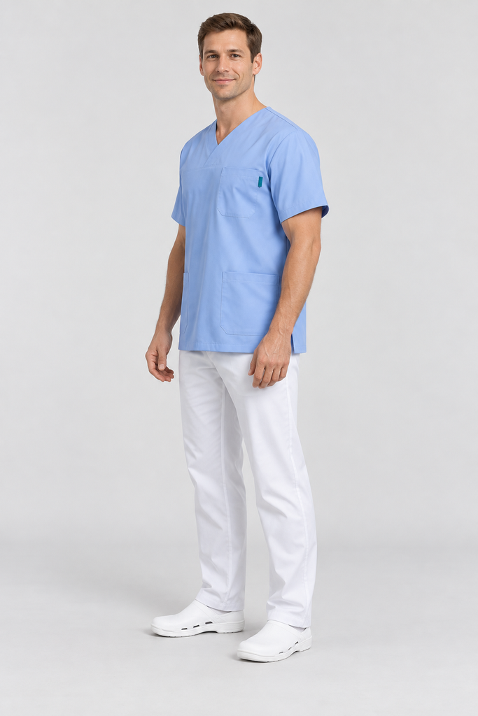 HM012 LIORA Unisex V-Neck Scrub Tunic - 4