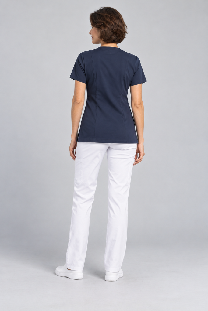 HM013 SOLVA Women's Stretch Scrub Tunic - 3