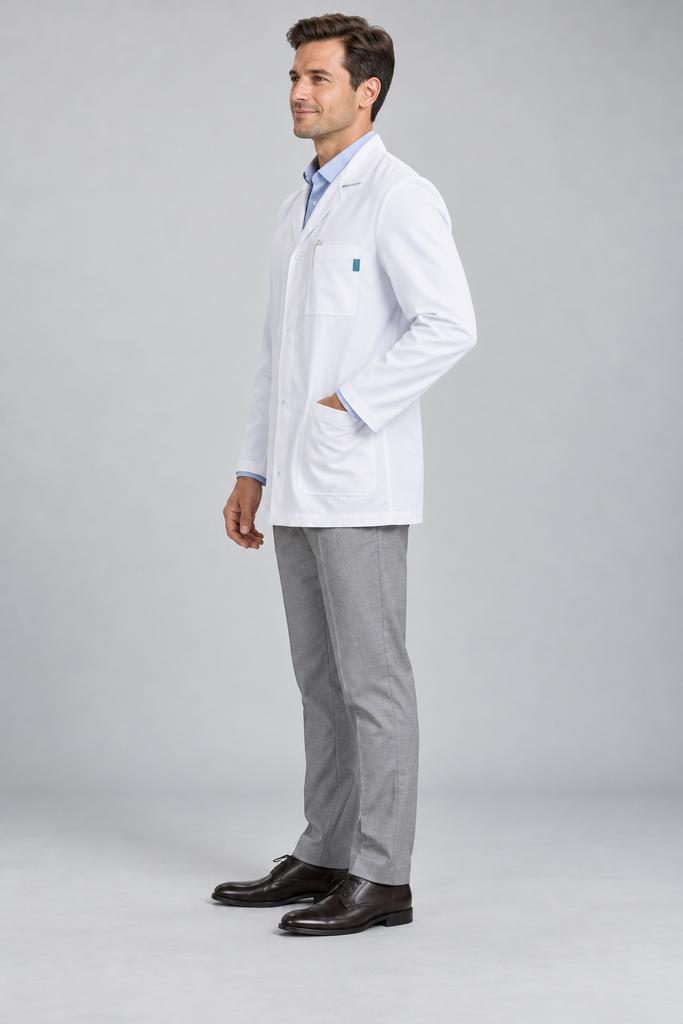 HM018 AUREN Doctor's Short Coat - 2