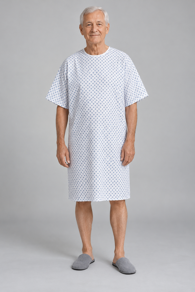 HM023 LENIS Back-Tie Patient Gown - 1