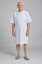 HM023 LENIS Back-Tie Patient Gown - 1